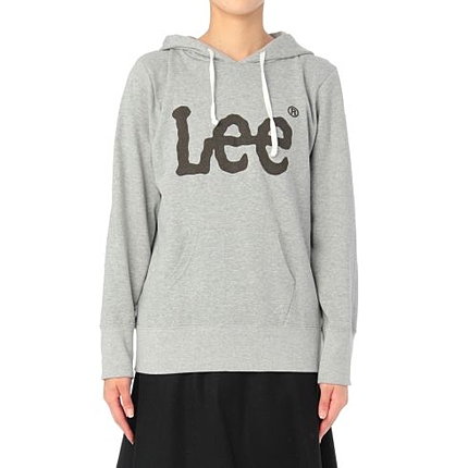 Lee ロゴ入りフード付きパーカ