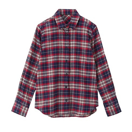 チェックネルシャツ