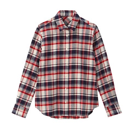 チェックネルシャツ