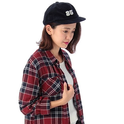 チェック柄ロングネルシャツ