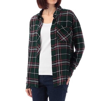 ワンポケットチェックシャツ