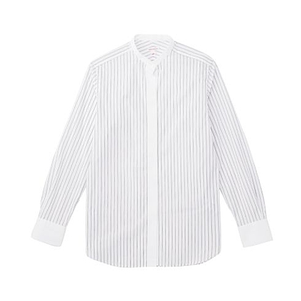 コットンストライプシャツ