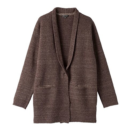 ラメポケットロングニットカーディガン