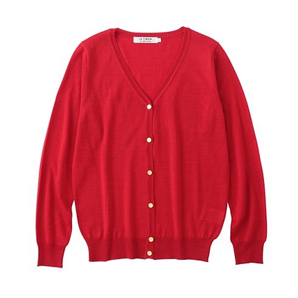 金釦ニットカーディガン