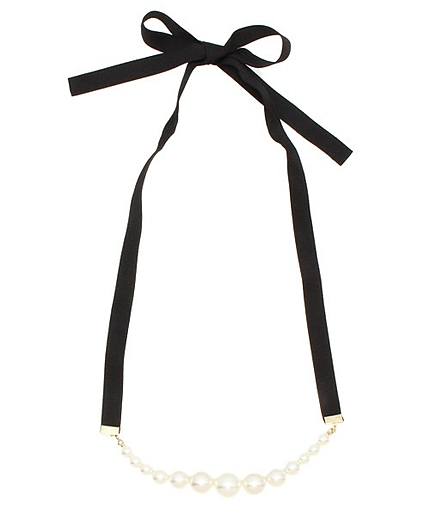 WEGO/パールリボンネックレス