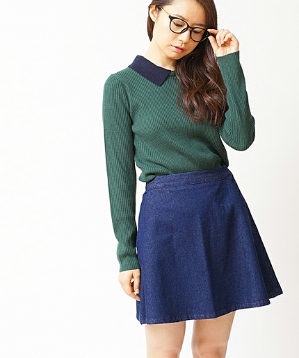 WEGO/デニムサークルスカート