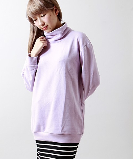 WEGO/ハイネックBIGスウェット