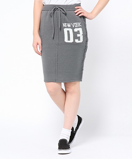 【MLBbyLB-03】NYニットジャガードスカート