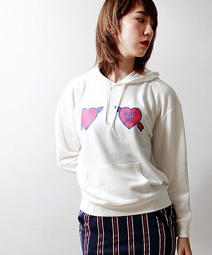 ΠWEGO/ハートロゴプルパーカー