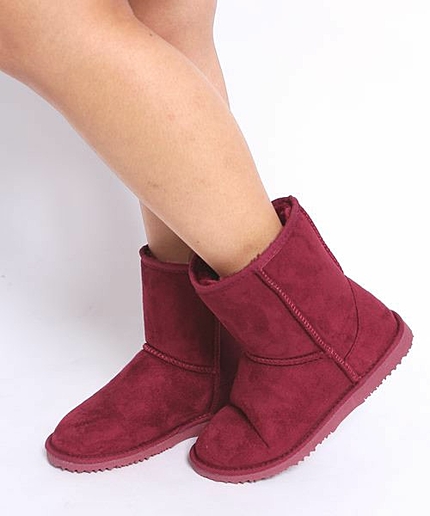 [GIORDANO]フェイクムートンブーツ