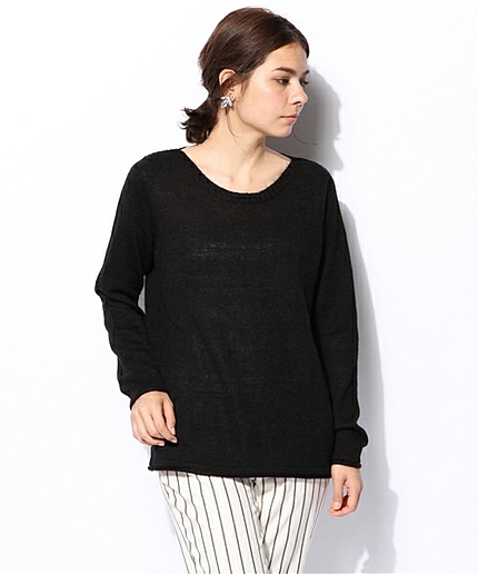 [GIORDANO]モヘアブレンドルクルーネックニット