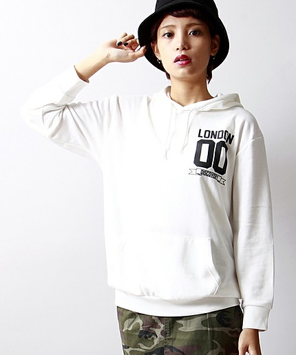 WEGO/ダブルサイドナンバーパーカー