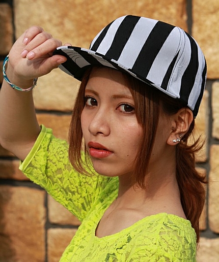 WEGO/柄シフォンキャップ