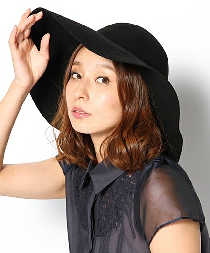 WEGO/ツバ広ハット