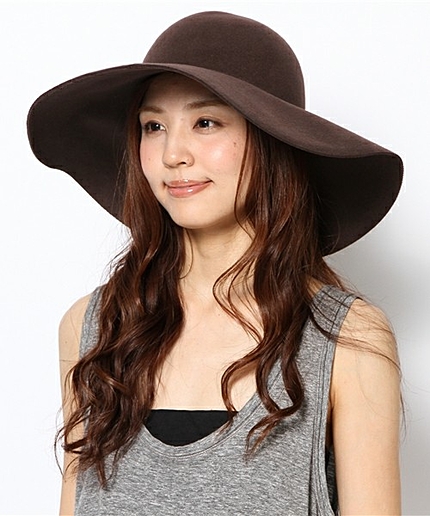 WEGO/ツバ広ハット