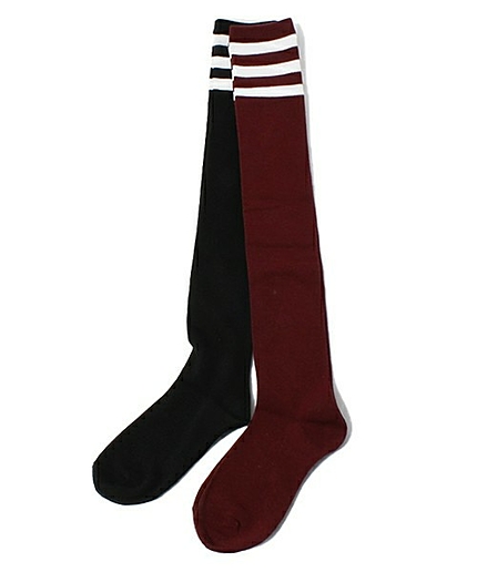 WEGO/2Pラインニーハイソックス