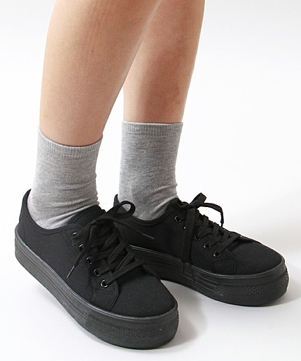 WEGO/厚底レースアップスニーカー