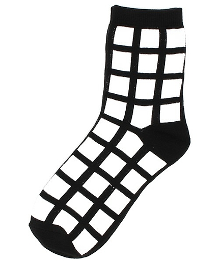 WEGO/モノトーンソックス