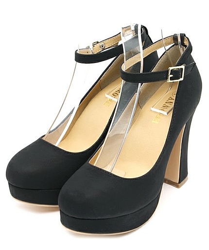 WEGO/チャンキーヒールパンプス