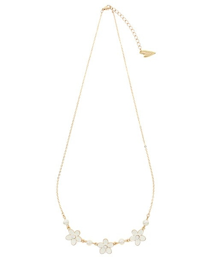 フラワーパールネックレス