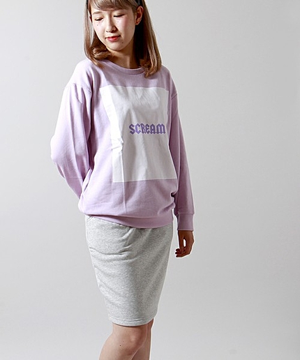 WEGO/裏起毛ミドル丈タイトスカート