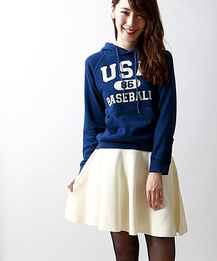 WEGO/ニットサーキュラースカート