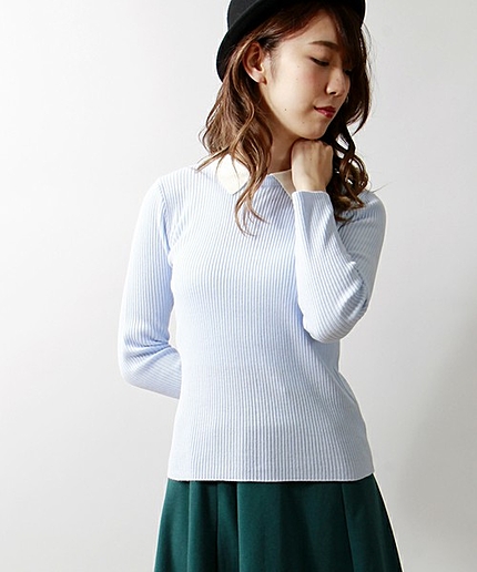 WEGO/襟付きニット