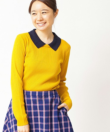 WEGO/襟付きニット