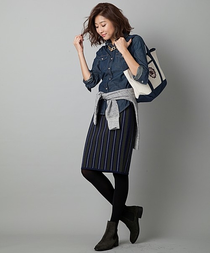 ２３区ｄｅｎｉｍダンガリーシャツ