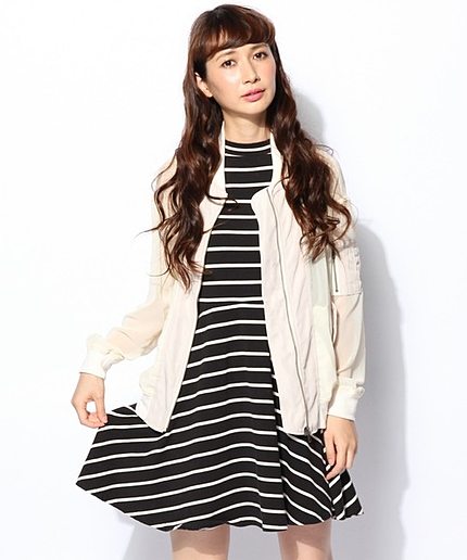 シフォンMA-1ブルゾン