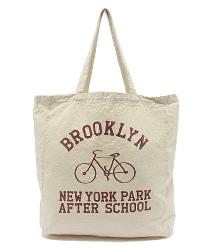 WEGO/カレッジロゴトートバッグ