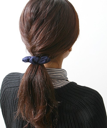 WEGO/スウェットリボンヘアゴム