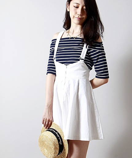 WEGO/フレアジャンパースカート