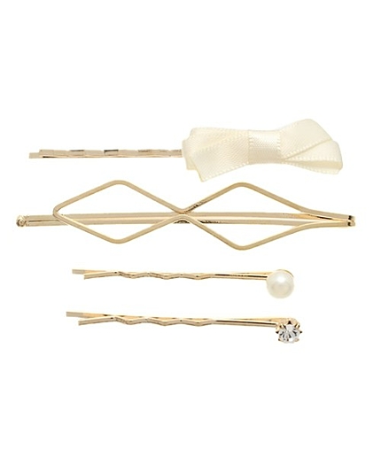 WEGO/リボンヘアピンセット
