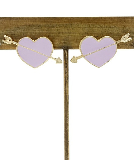 WEGO/ハートアローイヤリング