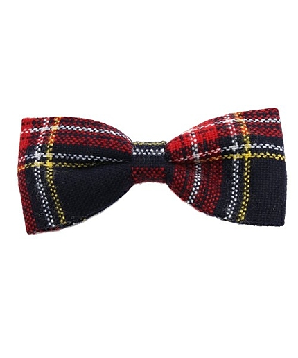 WEGO/チェックリンボンヘアクリップ