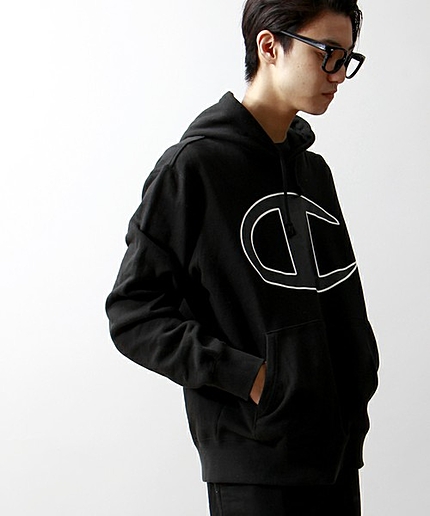 WEGO/Champion別注プリントパーカー