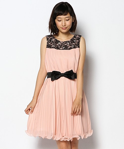 ジュエルプリーツドレス