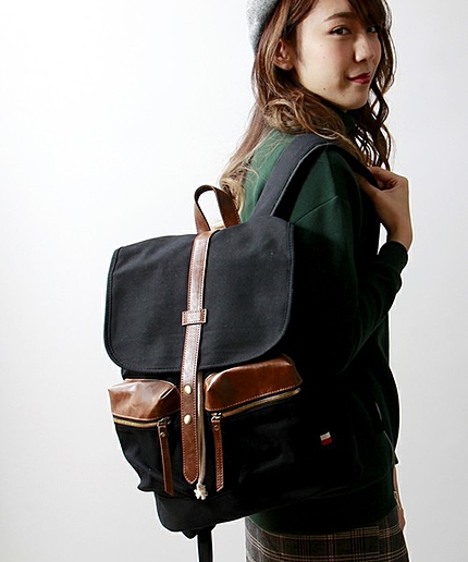 WEGO/キャンバスリュックサック