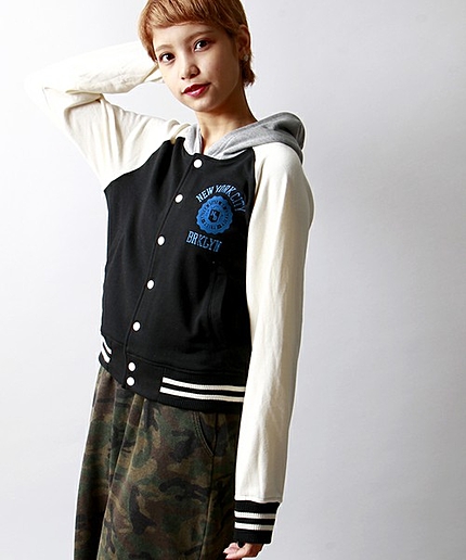 WEGO/カレッジパーカースタジャン
