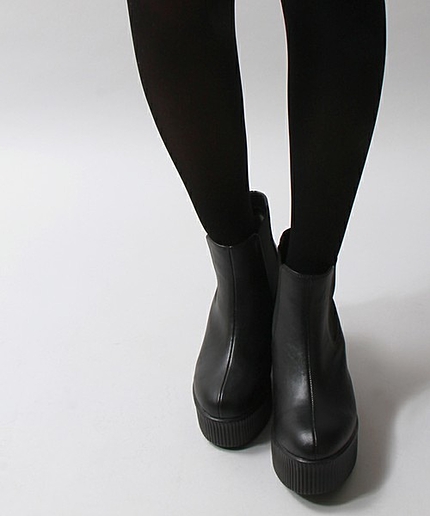 WEGO/サイドゴアウェッジブーツ