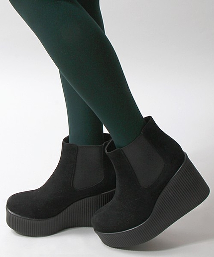 WEGO/サイドゴアウェッジブーツ