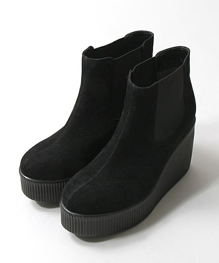 WEGO/サイドゴアウェッジブーツ