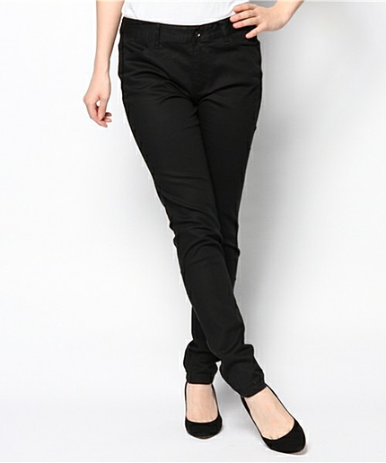 [WEB STORE限定　12/1 20:00まで特別価格]コットンツイルカラーロングパンツ