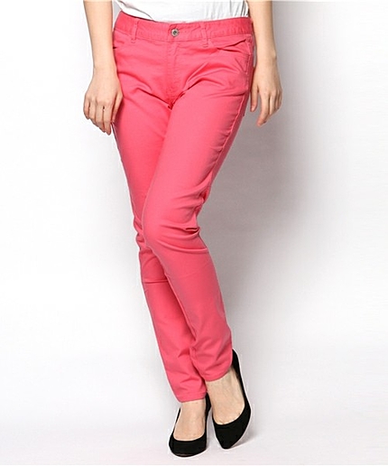 [WEB STORE限定　12/1 20:00まで特別価格]コットンツイルカラーロングパンツ