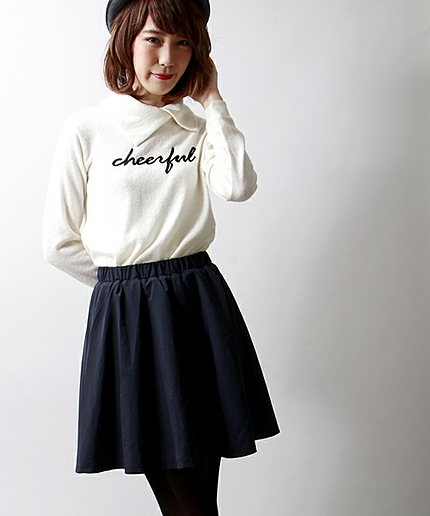 WEGO/襟付きドッキングワンピース