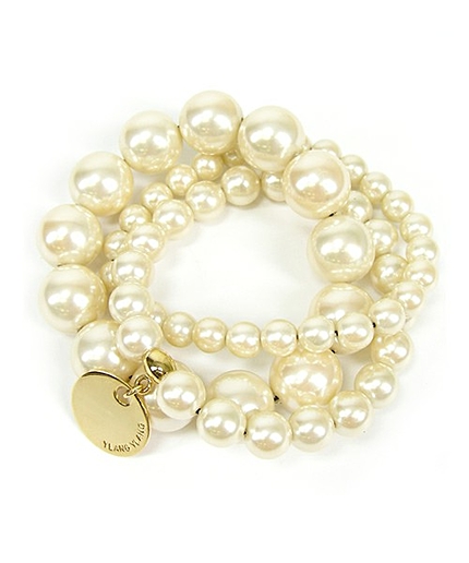 3連パールヘアゴム