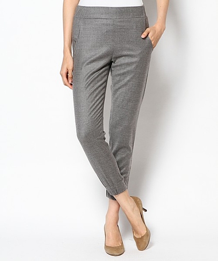 サキソニー裾リブパンツ