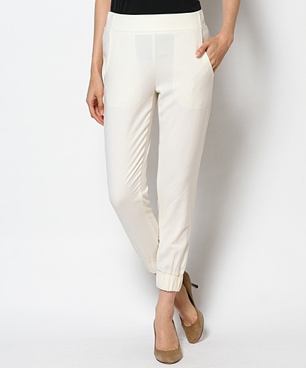 サキソニー裾リブパンツ