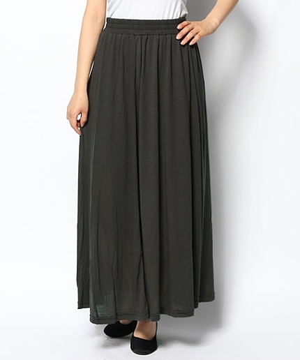 [GIORDANO]ガーゼマキシスカート